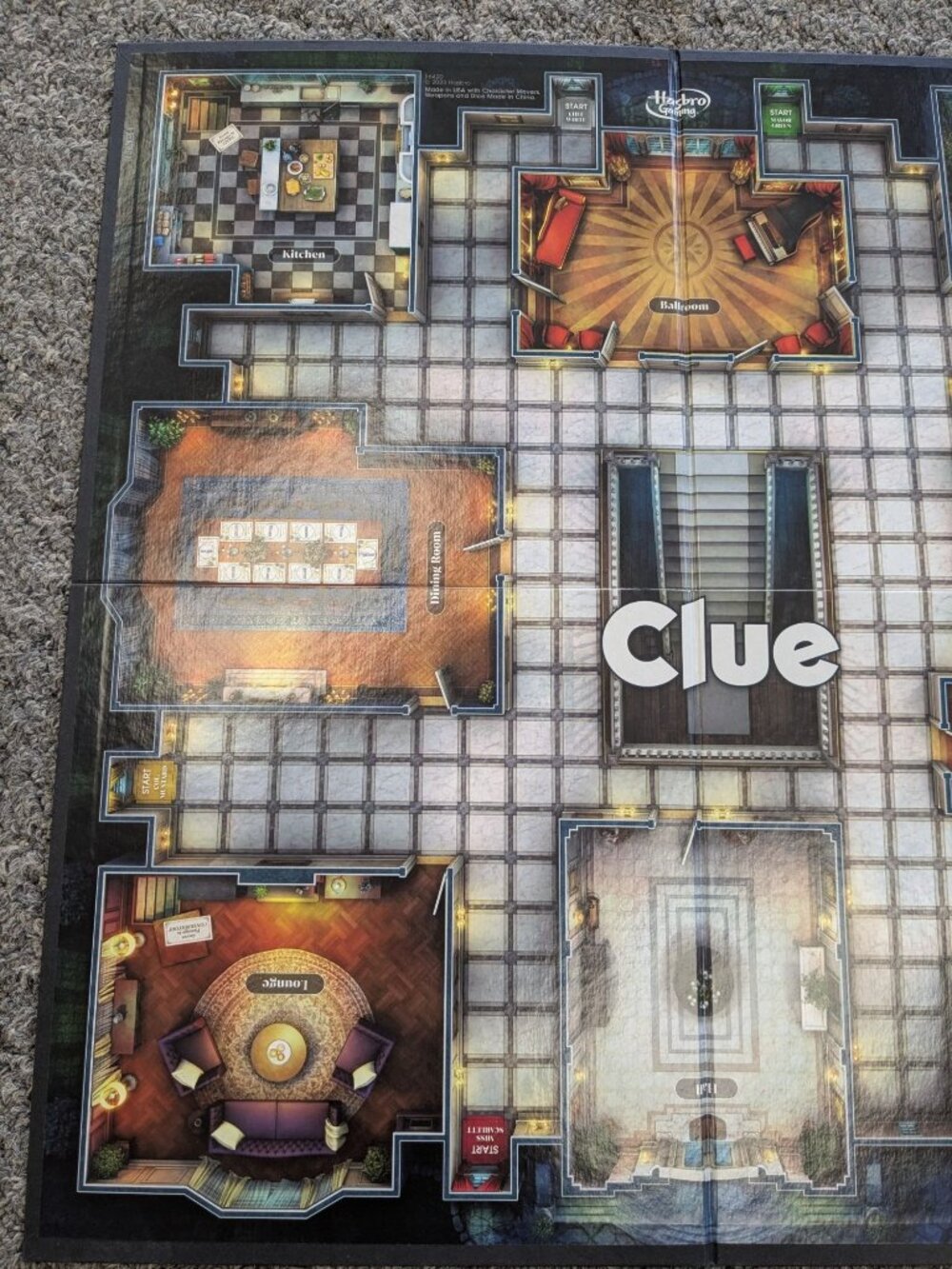 2023 Classic Clue Board Game Replacement Parts Game Board Instructions - Picture 6 of 7